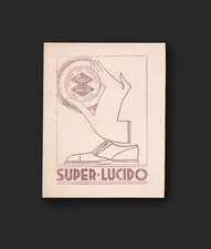 Super Lucido x scarpe. Carta assorbente anni '30. Calzature cartoleria. Dèco   