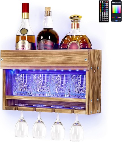 Portabottiglie parete led - da,