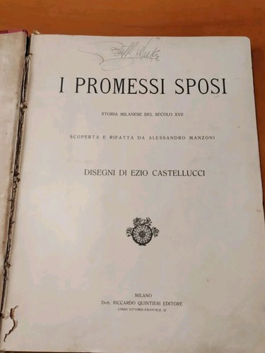 Libro antico manzoni - libro,