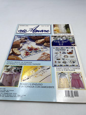 Ricamare giugno 2005  Punto croce:  tovaglia tenda e  sampler con i papaveri