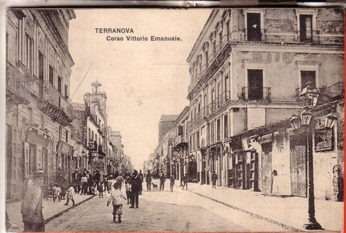 Cartolina terranova sicilia - cartolina, di