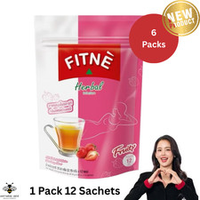 Nuovo Detox FITNE Tisana Thai Tea Infuso Slim Controllo Peso Dieta Fragola x6
