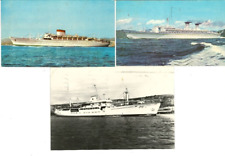 NAVI CROCIERA TRASPORTO PASSEGGERI  5 CARTOLINE = 3 ITALIANE + 2 ESTERE