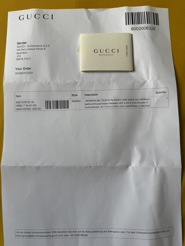 Gucci cintura donna pelle - , nera