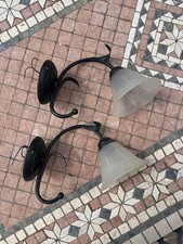 Lampade Da Muro Vintage Con Foglia In Metallo Artigianale Complete Di Tutto