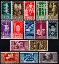 REGNO 1937 - Bimillenario della nascita di Augusto (15 val. MNH**)