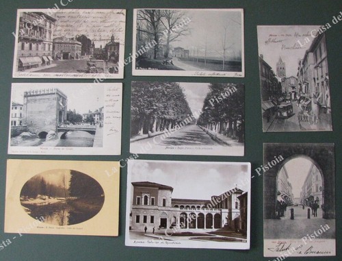 Lombardia monza 8 cartoline - monza.,