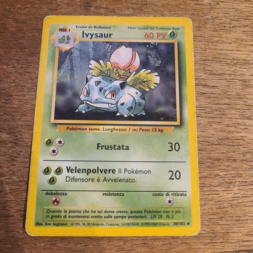 Ivysaur 102 set base carta - ivysaur,