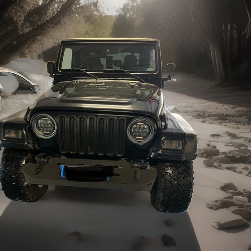 Paraurti porta vericello jeep - paraurti,
