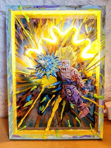 Quadro lampada dragonball