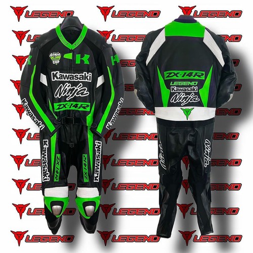 Tuta kawasaki racing - racing, pelle
