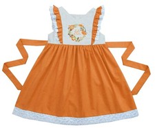 Abito zucca pinafore lunghezza