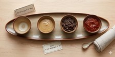 Set vassoio canoa condimento 5