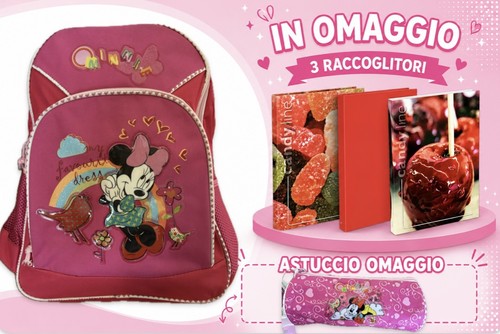Zaino minnie disney astuccio - minnie, +
