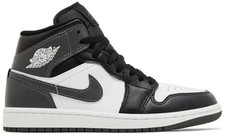 Jordan 1 Mid Black White Iron