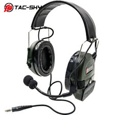 TAC-SKY Comtac-I Riduzione Rumore Pickup Cuffie Tattiche Paraorecchie Silicone FG/BK