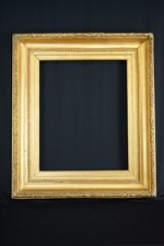 Cornice originale d'epoca, XIX secolo, in legno con applicazioni in gesso