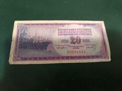 Banconota jugoslavia 20 - banconota,
