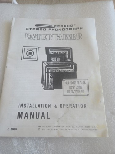 Seeburg stereo fonografo - seeburg,