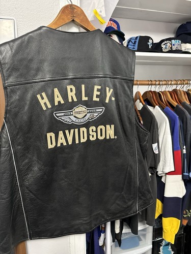 Gilet moto vintage harley - gilet,