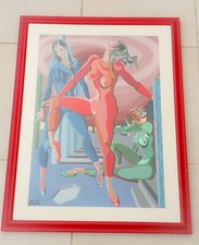 ♥ MAROTTA (gino ?) TEMPERA SU CARTA OPERA UNICA QUADRO CON CORNICE VINTAGE NAKED