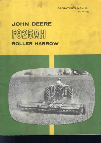John deere f925ah - deere, erpice