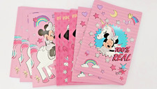 10Pezzi MAXI QUADERNO DISNEY MINNIE real 100%, quadretto 5mm - 100gr