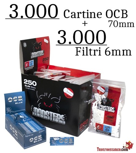 Pack blue ocb paper - blue,