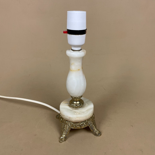 Onyx marble lamp light bedside - light,
