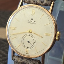 Raro ROLEX Precision Chronometer  Oro 18k Ref. 3265 Vintage Wrist Watch