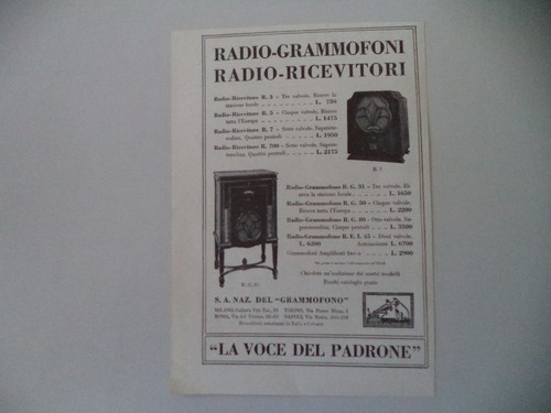 Advertising pubblicità 1933 - advertising,