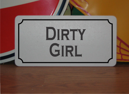 Insegna metallo dirty - metallo,