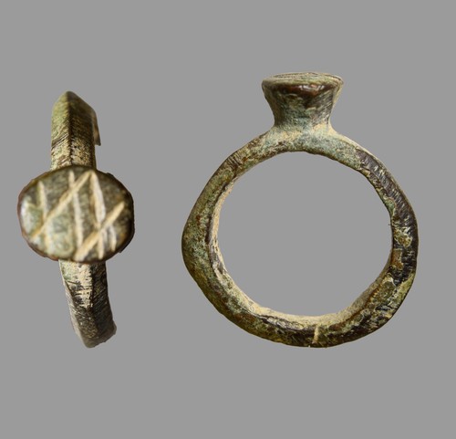Anello antico bronzo levantino - bronzo,