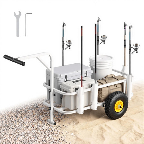 Carrello pesca spiaggia - carrello,