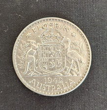 Australia 2 scellini (fiorino) argento, 1942