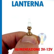 LANTERNA DA TAVOLO PER PRESEPI PRESEPE DIORAMA MODELLISMO CON LED LUCE CALDA