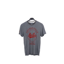 T-Shirt ADIDAS NBA Chicago Bulls tg. S Usato (SA617) Grigio Uomo NBA
