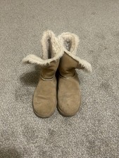 UGG Beige Shearling Mid-Calf