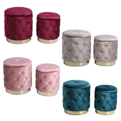 Set coppia pouf contenitore - set,
