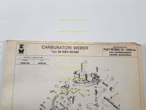 Weber carburatore icev - carburatore, 34