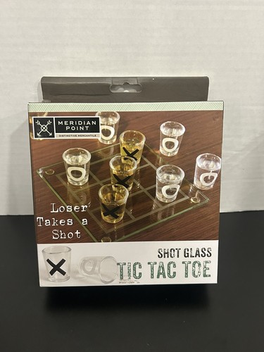 Shot glass tic tac toe - glass,