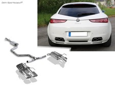 FOX Inox Duplex Sistema di scarico sportivo da Kat Alfa Romeo Brera Je 2x106x71