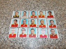 SQUADRA ROMA COMPLETA ALBUM CALCIATORI CALCIO LAMPO 1965 FIGURINE ORIG. NUOVE