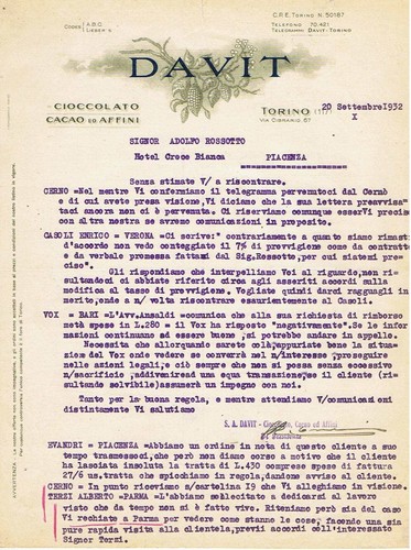 Davit cioccolato cacao - e, 1932