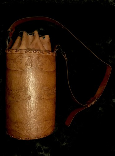 Borsa cuoio lavorata mano - lavorata,