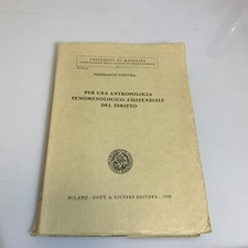 Per una antropologia