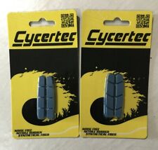 Pattini tacchette Freno Bici corsa per Carbonio Campagnolo/Shimano Cycertec blu