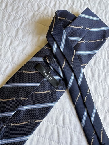 Cravatta collo gucci blu - blu, navy