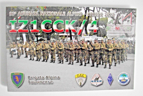 Cartolina qls militari alpini - cartolina,