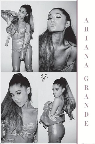 Ariana grande black and - black, white